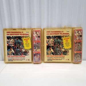Lot of 2 1989 Baseballs 100 Hottest Players Collector Sets Score Limited Edition